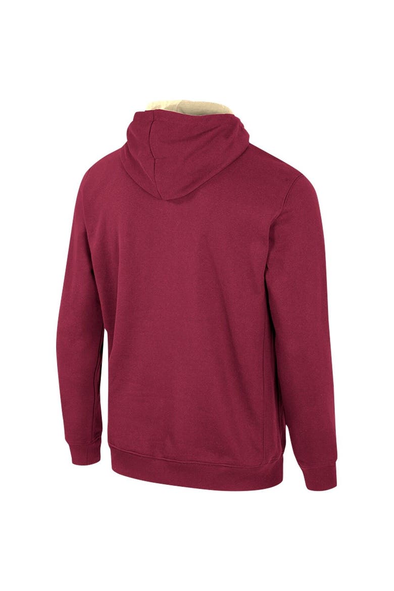 Men's Colosseum Maroon Boston College Eagles Team Half-Zip Pullover Hoodie, Alternate, color, Maroon