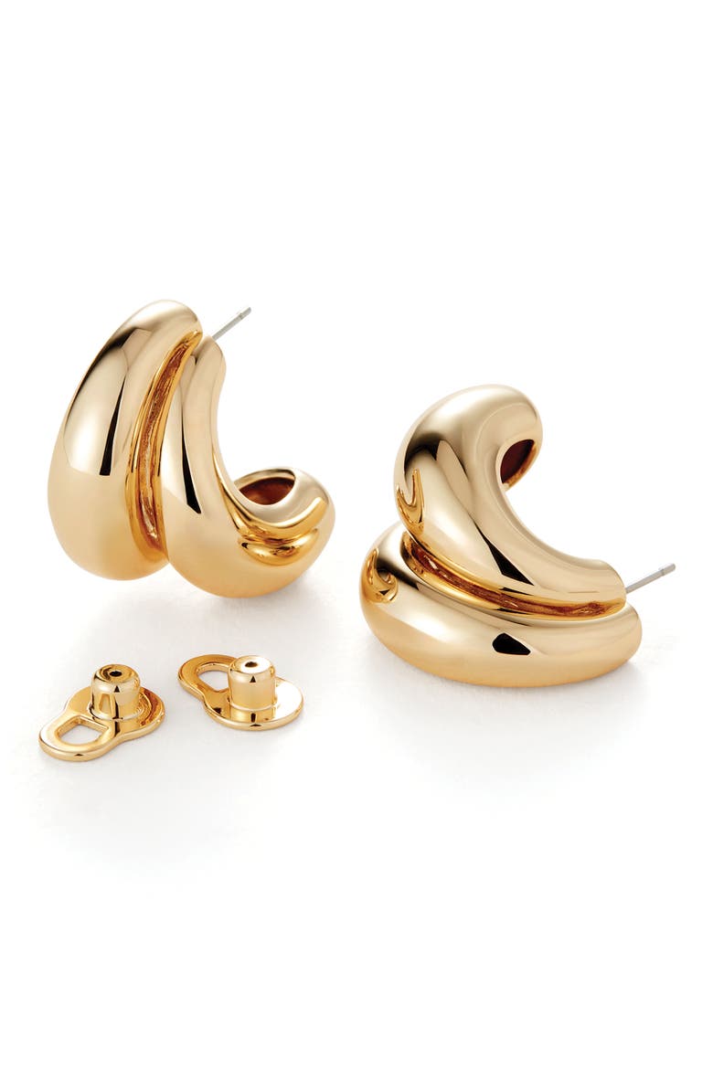 Orla Earrings, Alternate, color, HIGH POLISH GOLD
