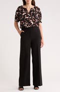 NORDSTROM RACK Gathered Neck Puff Sleeve Top
