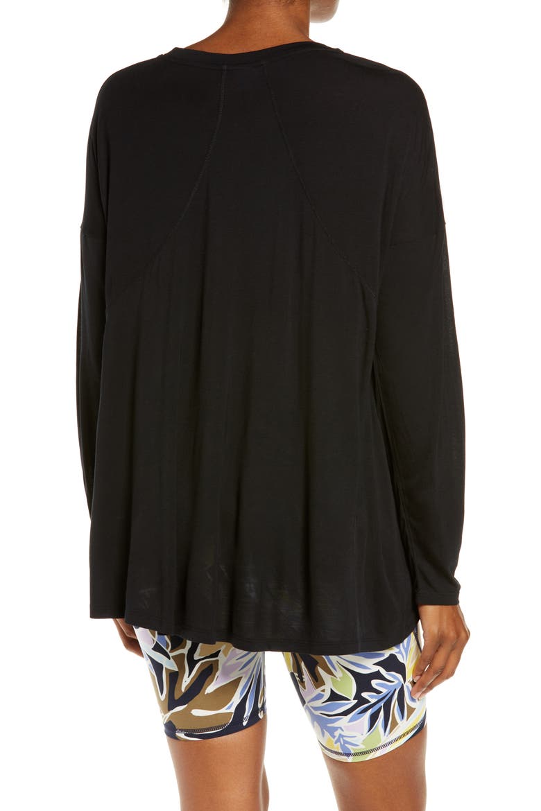 Easy Peazy Long Sleeve Shirt, Alternate, color, BLACK
