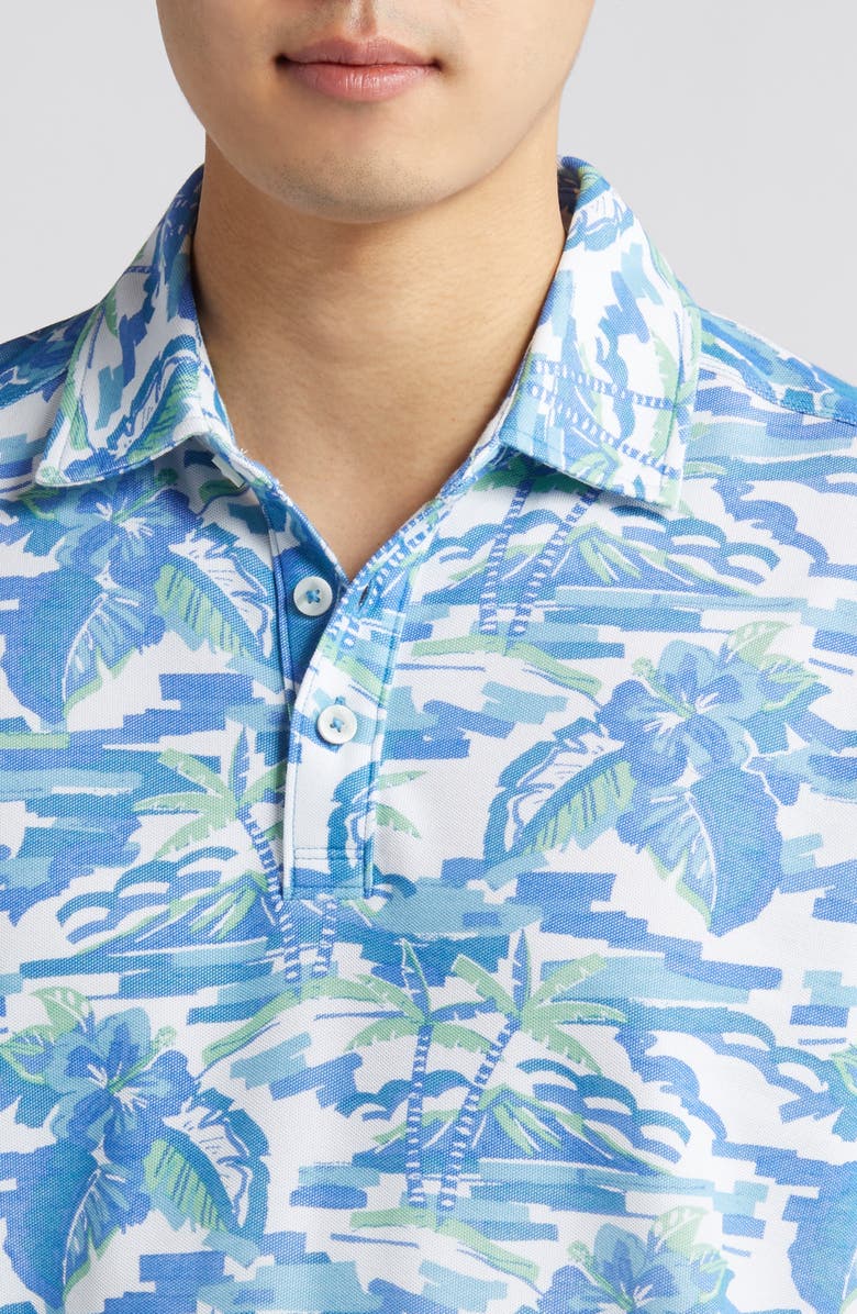 Tommy Bahama Pop Art Palms IslandZone<sup>®</sup> Performance Polo, Alternate, color, Infinity Pool