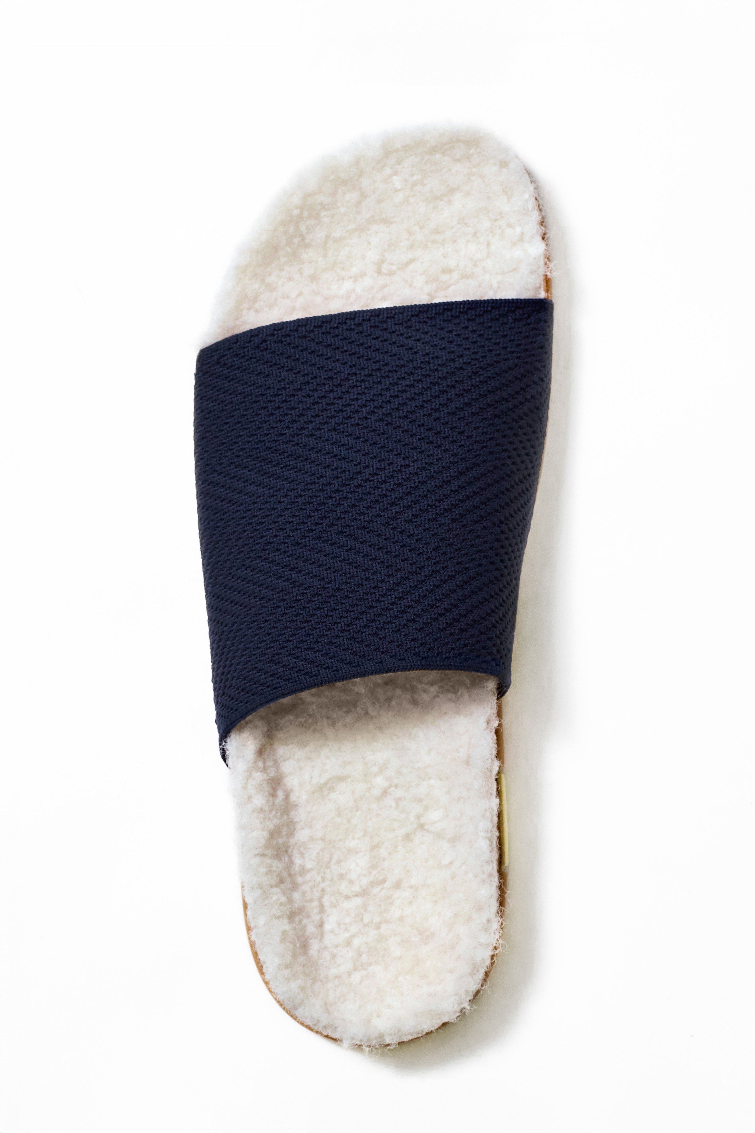 Cozy Shaw Slide, Alternate, color, Midnight