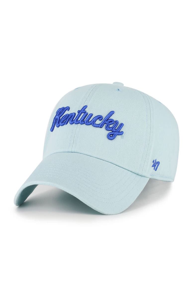 '47 Men's '47 Powder Blue Kentucky Wildcats Vault Clean Up Adjustable Hat, Main, color, Powder Blue