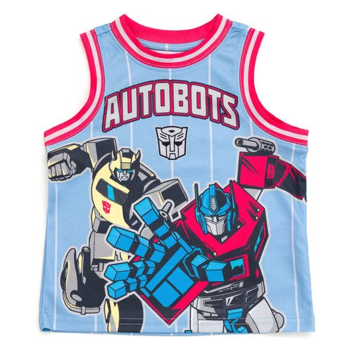 Transformers Athletic Tank Top & Shorts Set In Blue
