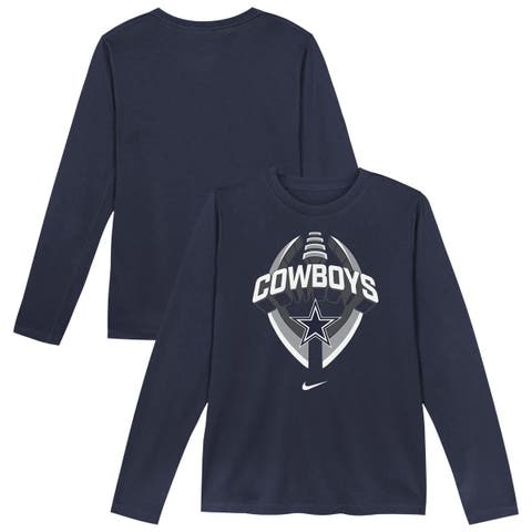 Toddler Nike   Navy Dallas Cowboys Primetime Legend Icon Long Sleeve Performance T-Shirt