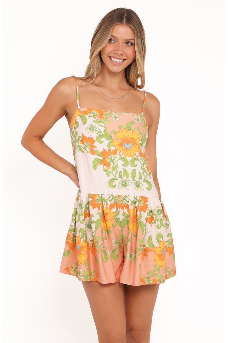 Claire Spring Floral Romper, Alternate, color, SPRING FLORAL