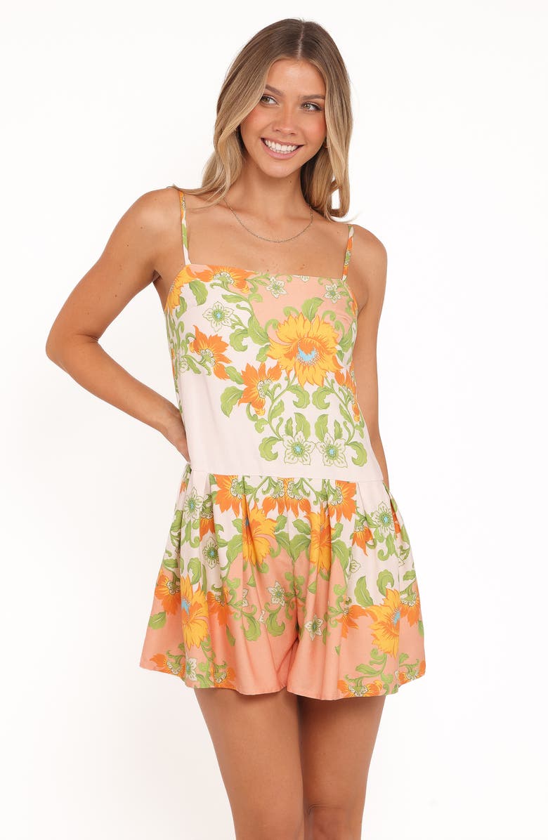 Petal & Pup Claire Spring Floral Romper, Alternate, color, Spring Floral