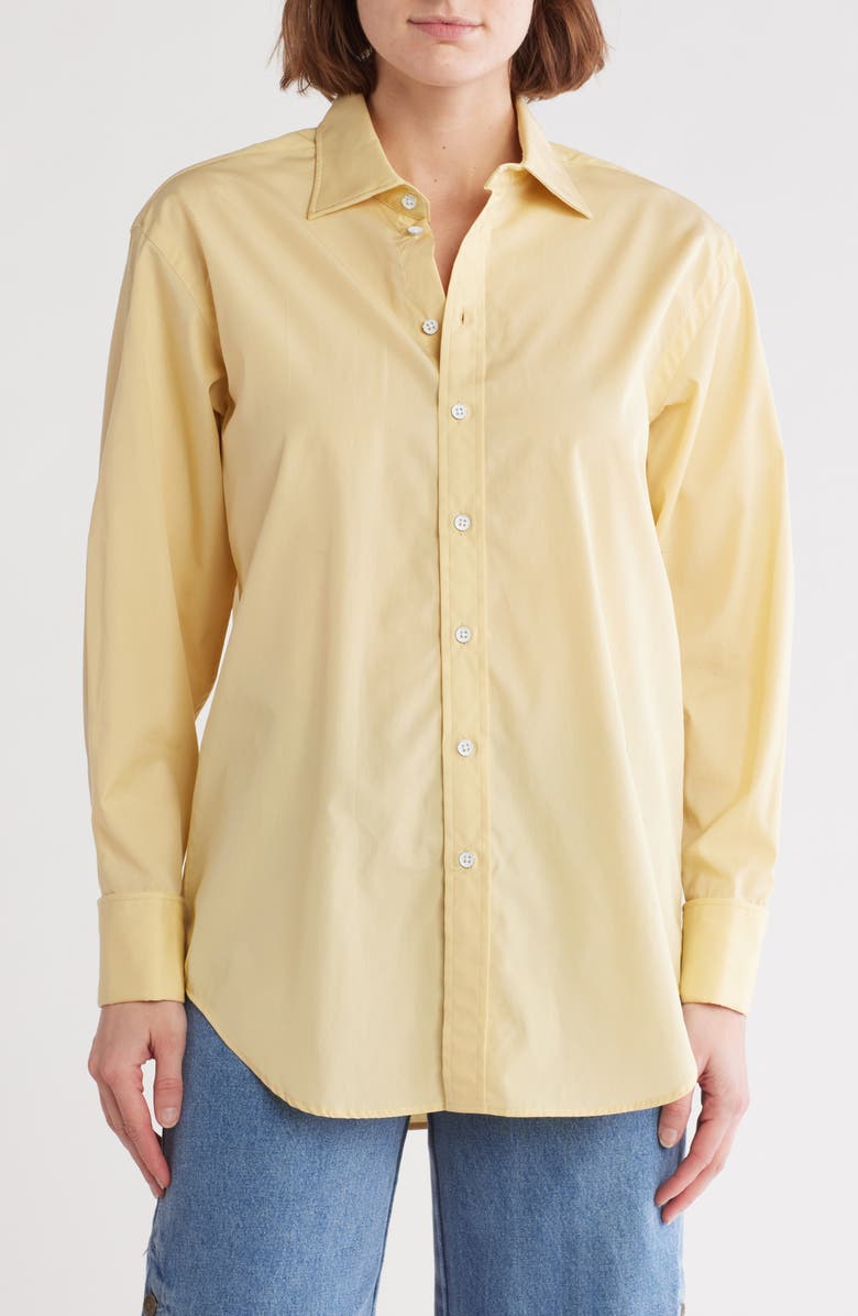 rag & bone Diana Cotton Poplin Button-Up Shirt, Main, color,