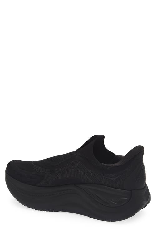 Hoka Skyward Laceless Recovery Sneaker In Black