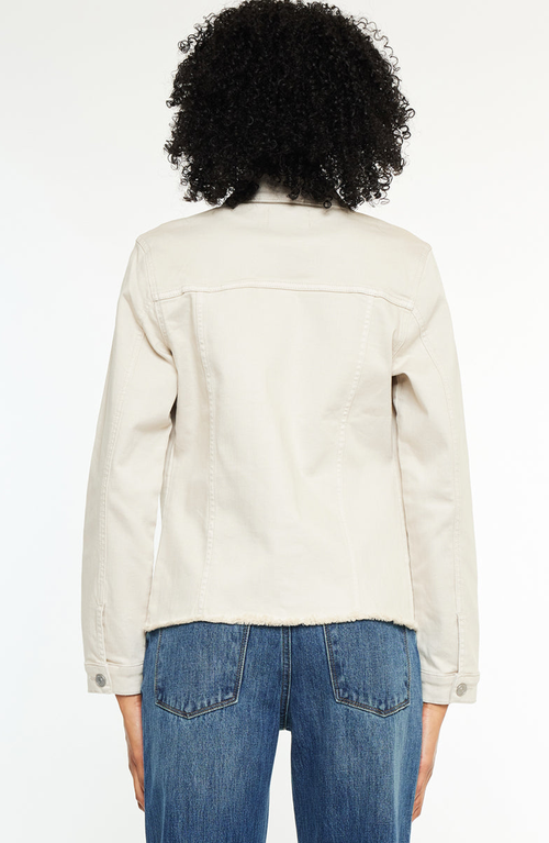 Kancan Jane Denim Jacket In Brown