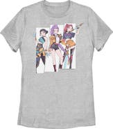 KPop Demon Hunters Women's KPop Demon Hunters Huntrix Manhwa Style Graphic T-Shirt