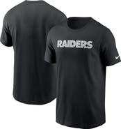 Nike Men's Nike Black Las Vegas Raiders Primetime Wordmark Essential T-Shirt