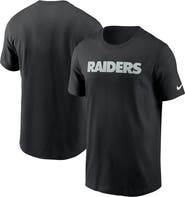 Nike Men's Nike Black Las Vegas Raiders Primetime Wordmark Essential T-Shirt