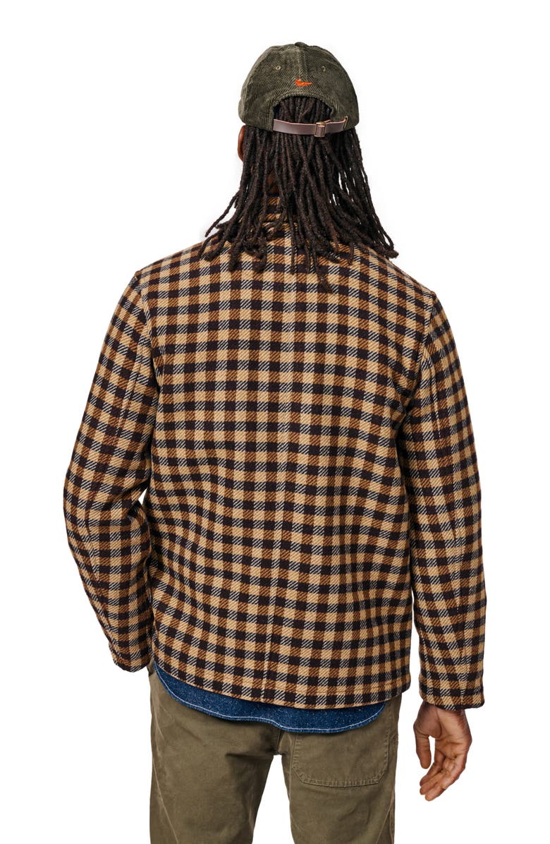 Aubin Nettleham Shirt Jacket, Alternate, color, Brown Gingham
