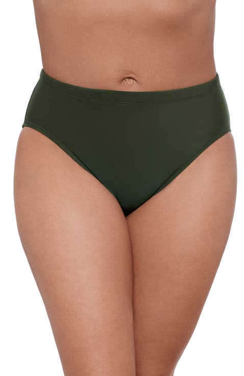 Mid Rise Tummy Control Brief Swimsuit Bottom