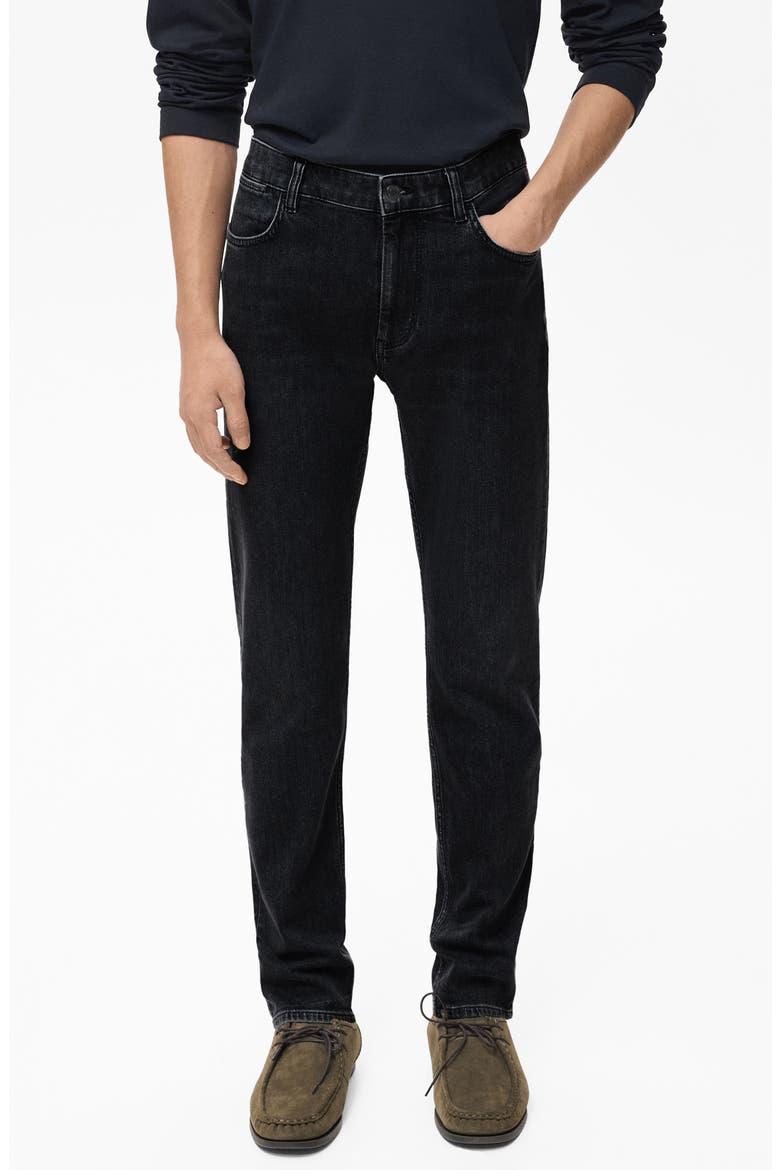 Patrick Ultrasoft Touch Slim Fit Jeans, Main, color, BLACK DENIM