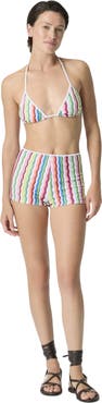 Missoni Terry Cloth Hot Pants With Zigzag Print