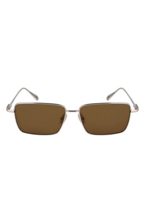 Gancini Evolution 57mm Rectangular Sunglasses