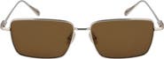 FERRAGAMO Gancini Evolution 57mm Rectangular Sunglasses