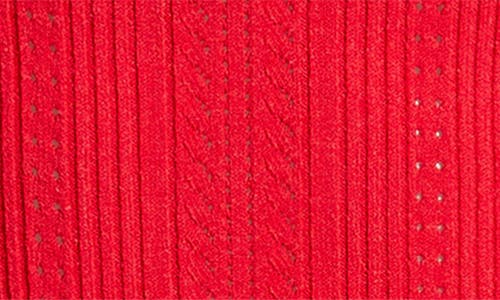 Loveshackfancy Seychelle Bow Long Sleeve Knit Minidress In Red