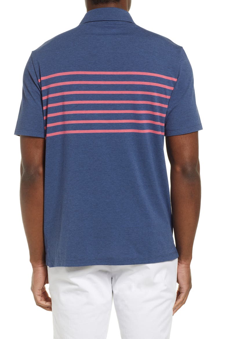 Edgartown Placed Stripe Polo, Alternate, color, MOONSHINE