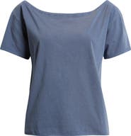 BP. Relaxed Fit Boat Neck Cotton T-Shirt
