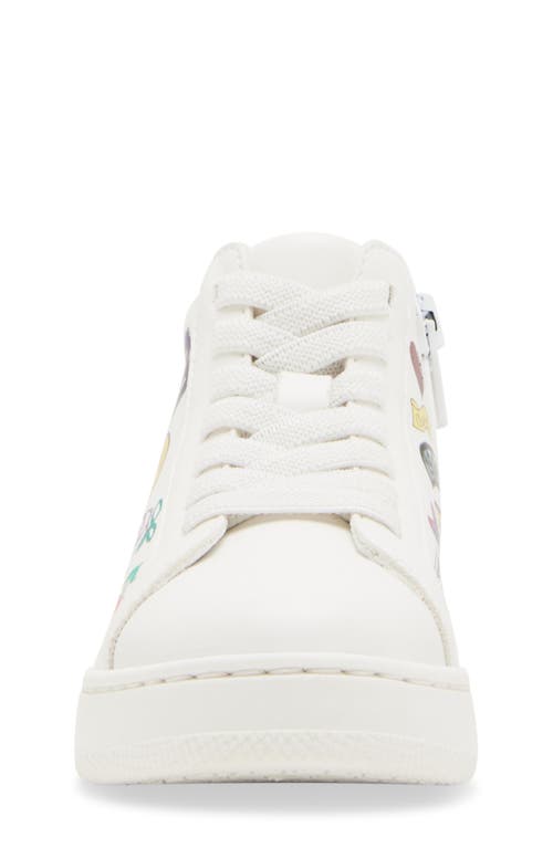 Steve Madden Kids' Tbeta High Top Platform Sneaker In White