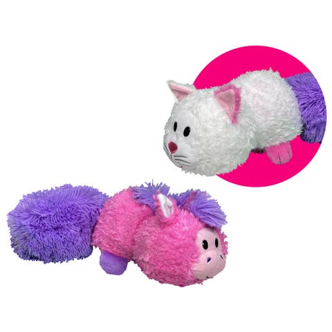 Magic Tails Pink Unicorn To White Cat 2 In 1 Animal Plush