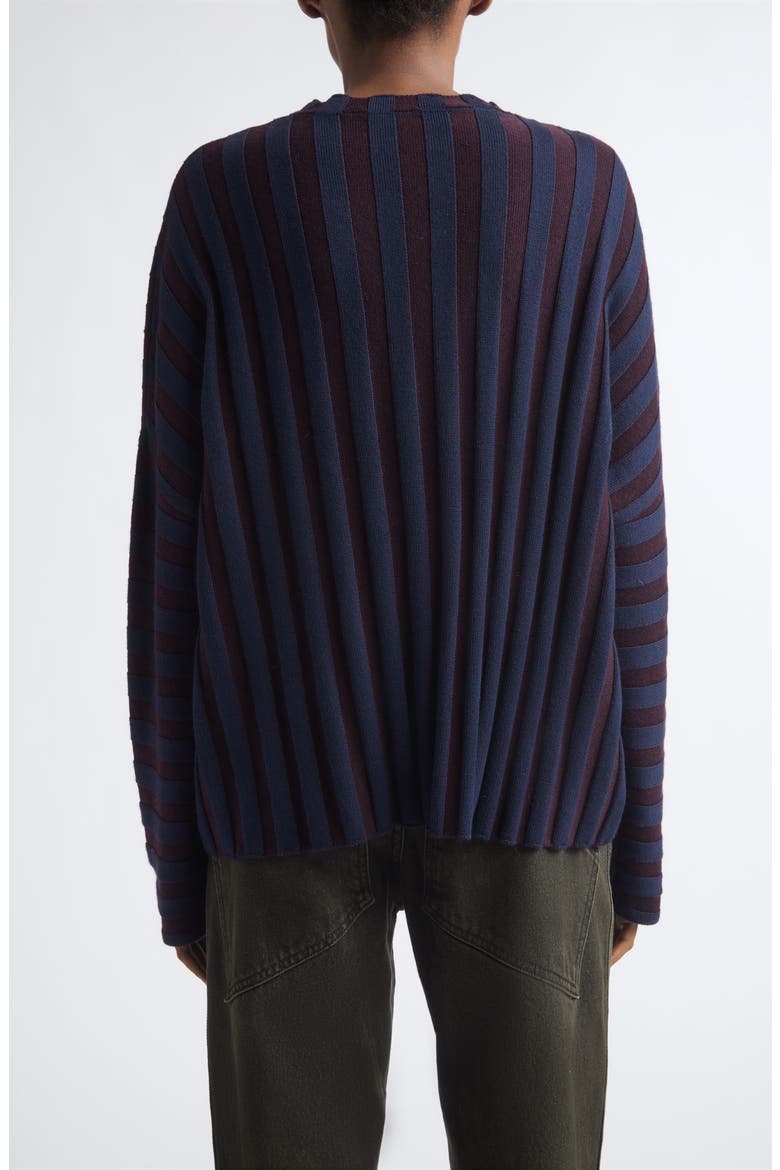 Keyboard Stripe Merino Wool Sweater, Alternate, color, PORT