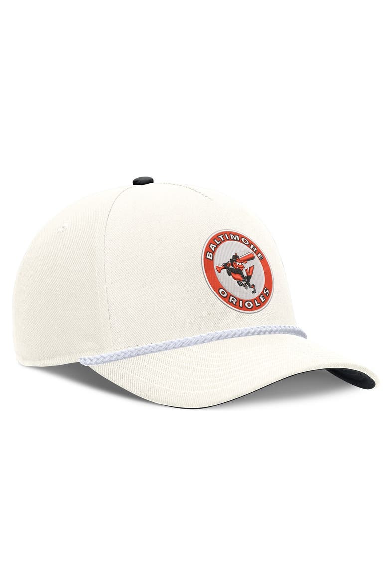 Men's Nike Cream Baltimore Orioles Cooperstown Rise Adjustable Hat, Alternate, color, Cream