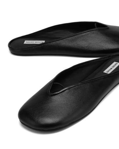 Naked Wolfe Pippa Flats, Alternate, color, Black