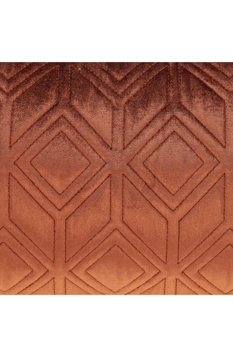 PARKLAND COLLECTION Aleta Throw Pillow, Alternate, color, Burnt Orange