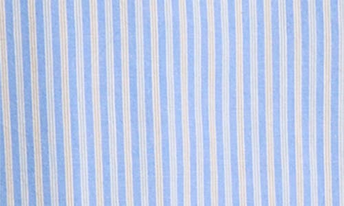 Bdg Urban Outfitters Layered Stripe Cotton Button-up Shirt In Blue