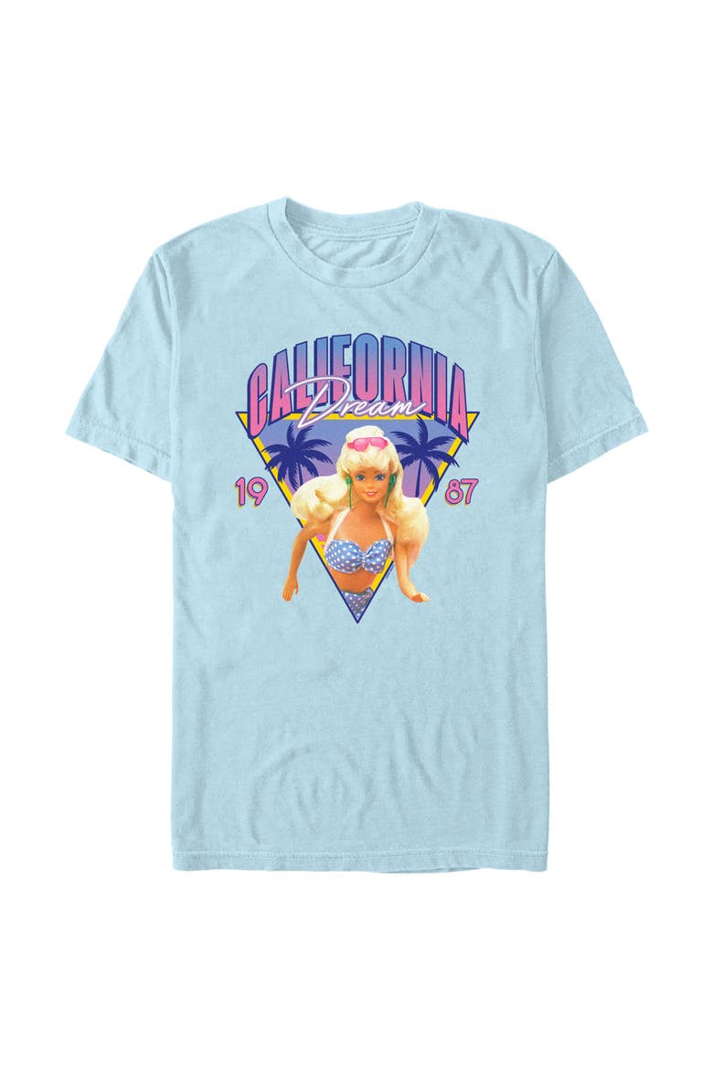 Men's California Dream Doll Badge T-Shirt, Main, color, Chambray