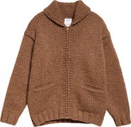 VISVIM Hand Knit Full Zip Wool & Cashmere Cardigan