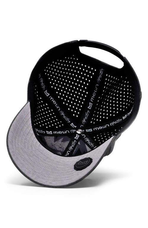 Melin A-game Icon Hydro Performance Snapback Hat In Heather Charcoal