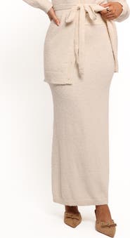 Petal & Pup Rowee Bouclé Midi Sweater Skirt