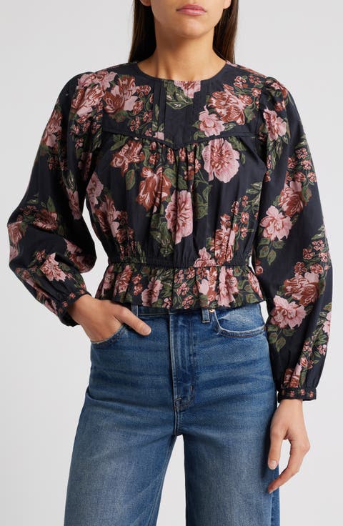 Bernadette Floral Print Organic Cotton Top