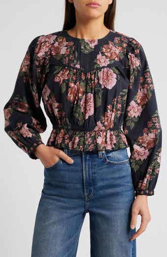 Cleobella Bernadette Floral Print Organic Cotton Top