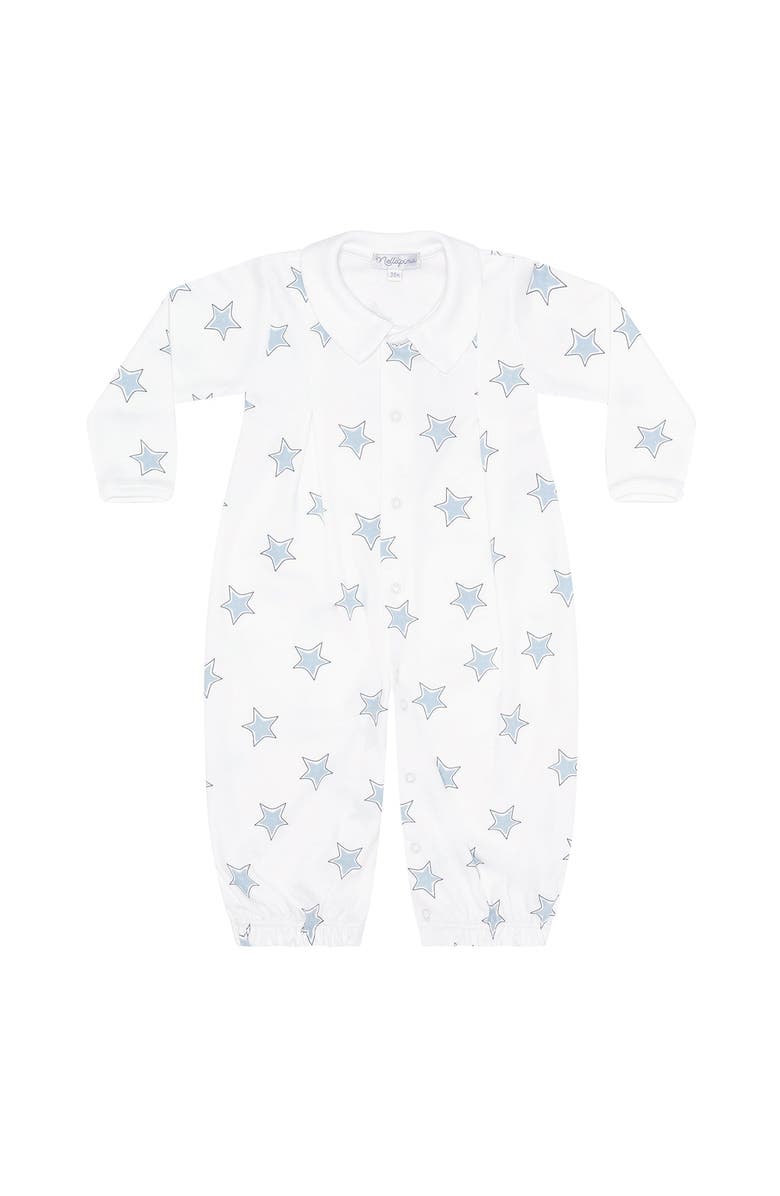 Nellapima Blue Stars Print Converter Gown - Baby, Alternate, color, Blue