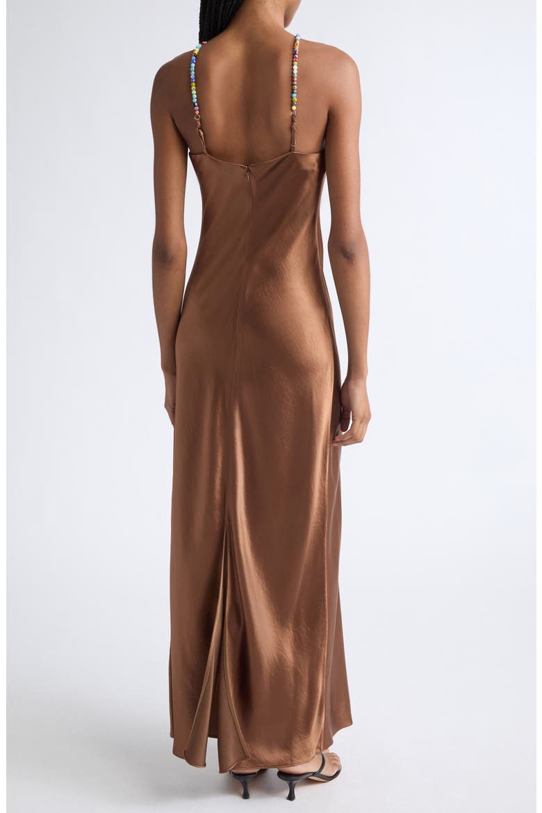 Cadence Halter Neck Gown, Alternate, color, CIGAR