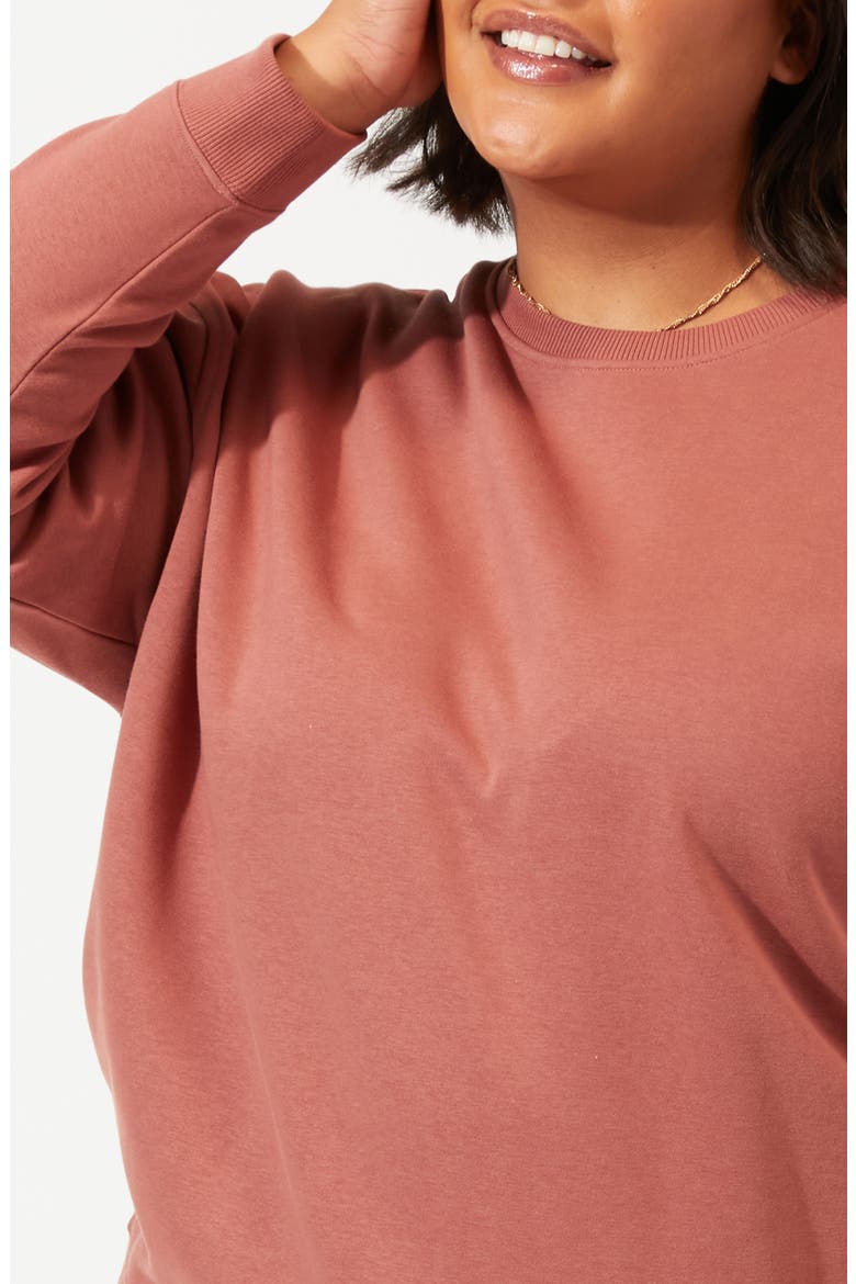 Invincible Fleece Sweatshirt, Alternate, color, CINNAMON