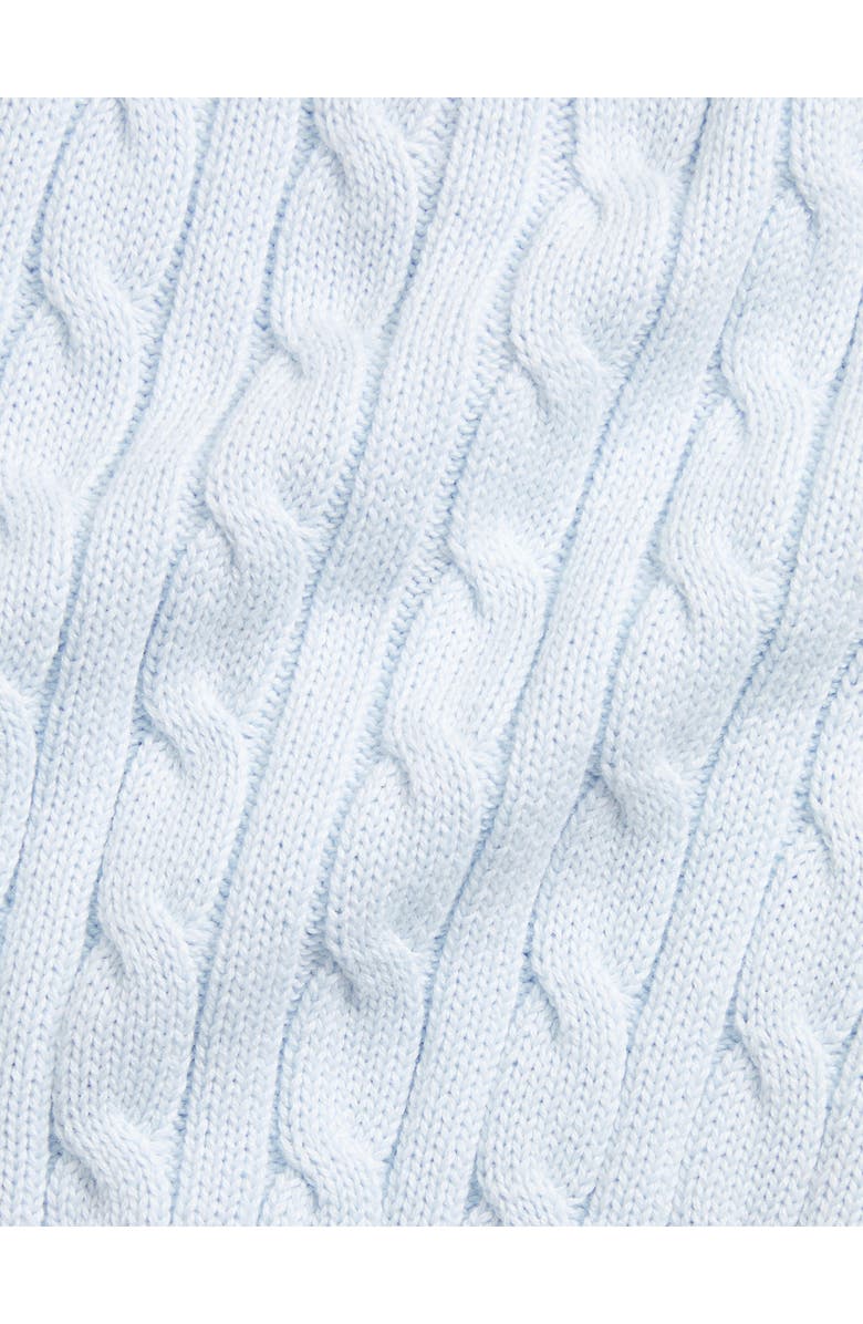 Ralph Lauren Cable Stitch Cotton Cardigan & Sweater Pants Set, Alternate, color,