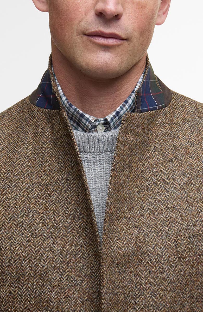Barbour Firth Moons Wool Herringbone Sport Coat, Alternate, color, Brown