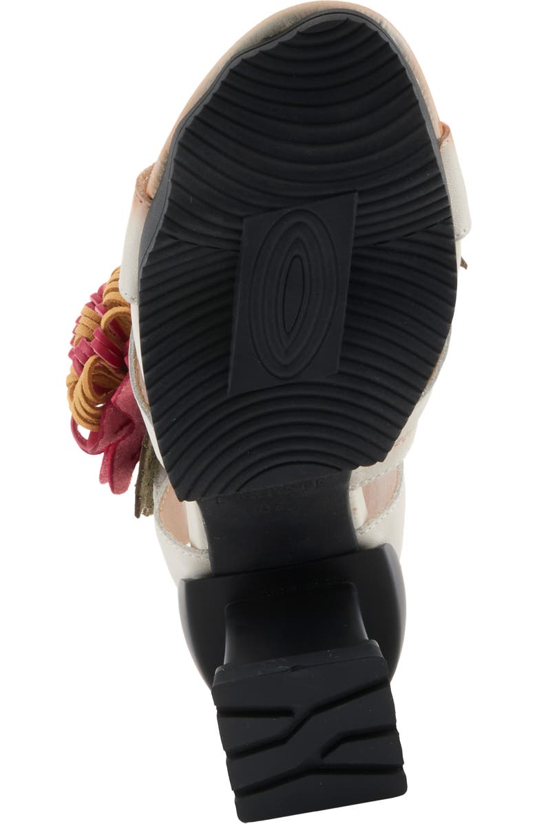 L'Artiste by Spring Step Hooked Ankle Strap Sandal, Alternate, color, Beige Multi