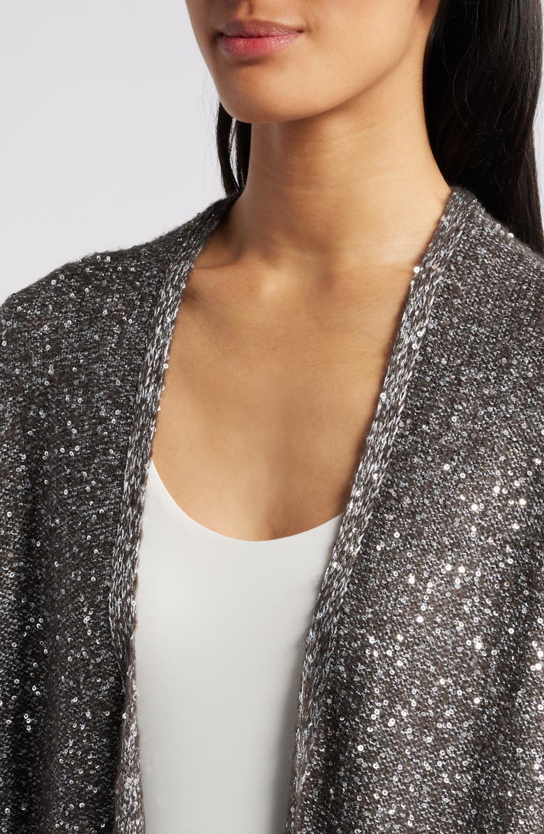 Anne Klein Sequin Cardigan, Alternate, color,