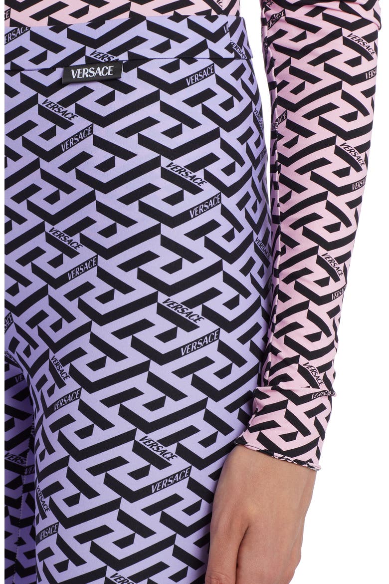 Greca Signature Leggings, Alternate, color, ORCHID BLACK