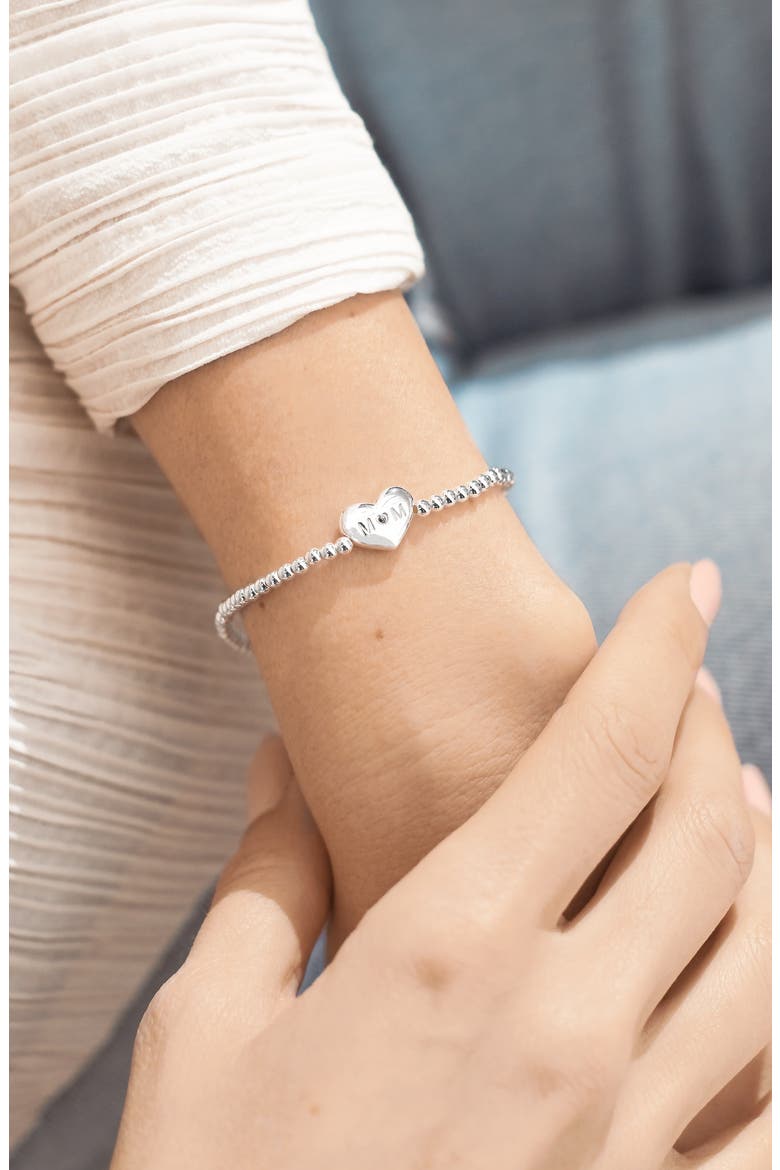 A Little 'Love You Mom' Bracelet, Alternate, color, Silver Plated