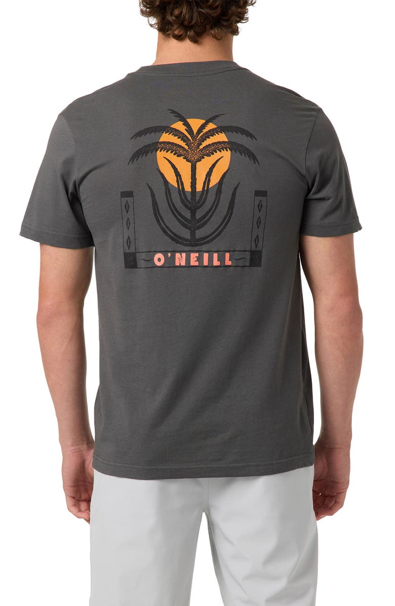 O'Neill Classic Fit Palm Throne Graphic T-Shirt, Alternate, color, Dark Shadow