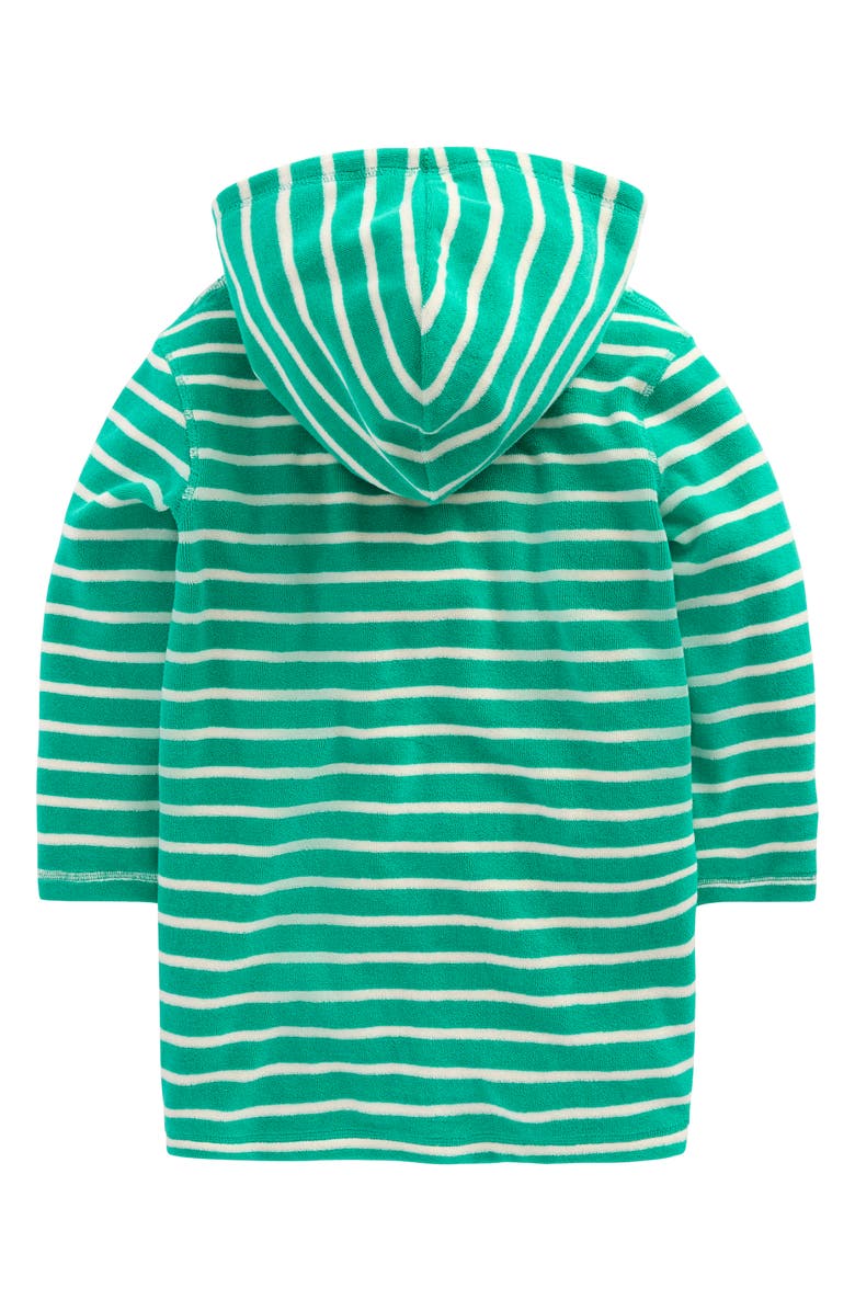 Mini Boden Kids' Turtle Appliqué Stripe Swim Cover-Up Top, Alternate, color, 